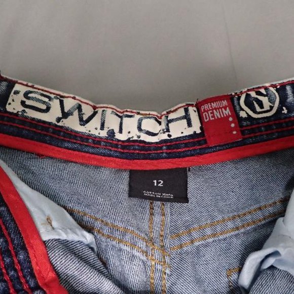 Switch Woman's Double Destressed Denim Jeans - Picture 3 of 3